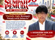 Ir. Hasanuddin Yasni, M.M., Ketua Umum ARPI, Ucapkan Selamat Hari Sumpah Pemuda ke-98