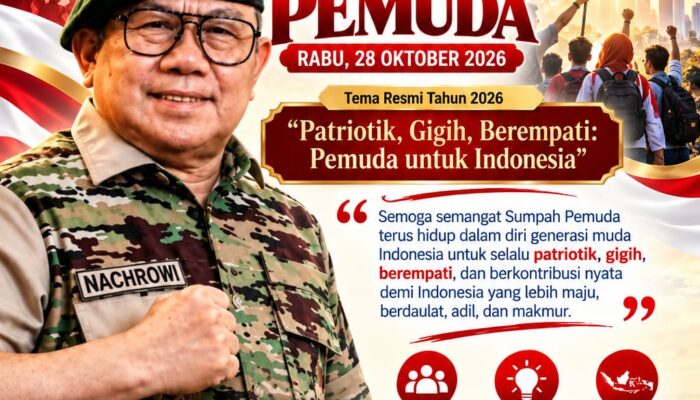 Mayjen TNI (Purn.) H. Nachrowi Ramli Ucapkan Selamat Hari Sumpah Pemuda ke-98