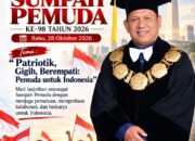 Prof. Ir. Bambang Bernanthos, M.Sc., Ucapkan Selamat Hari Sumpah Pemuda ke-98